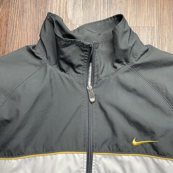 Vintage Nike 2PC Tracksuit Set Men’s XL Black Long Sleeves Full Zip Y2K - Picture 4 of 10